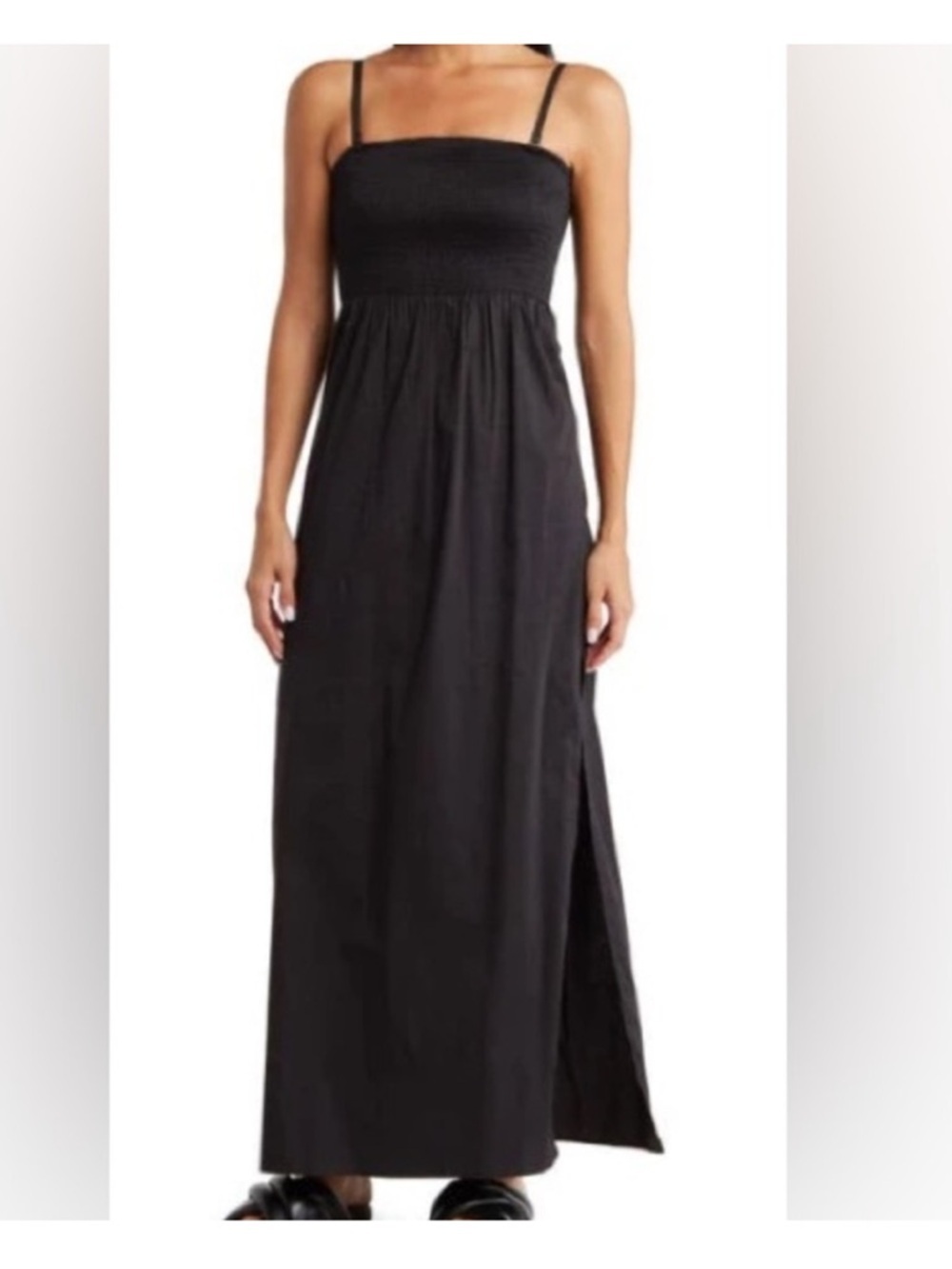 Favorite Daughter The Apartment Smocked Bodice Knit Maxi Dress